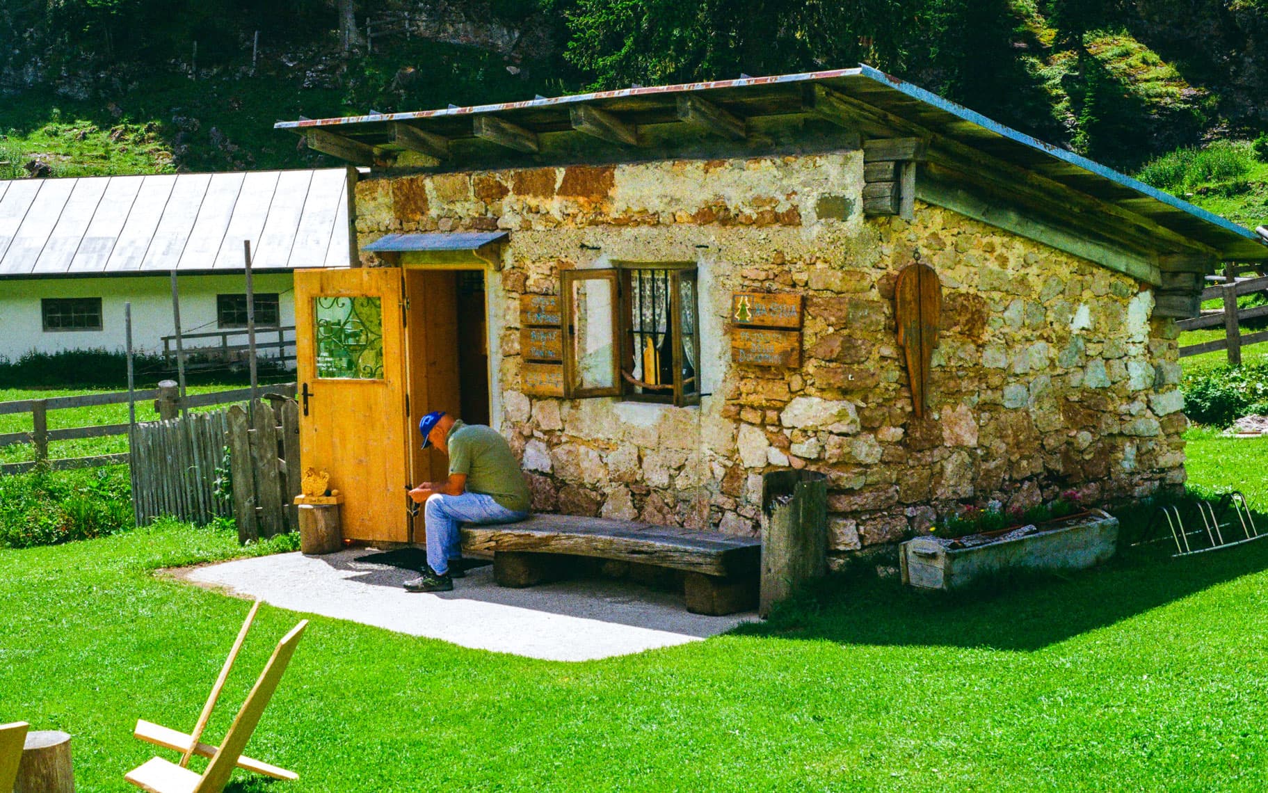 Farm shop in the mountains